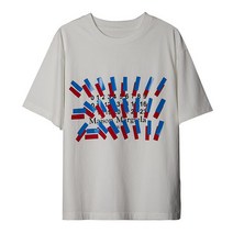 럭셔리에비뉴 럭셔리에비뉴 (메종 마르지엘라) S29GC0297 S23935 101 테이프 프린트 오버사이즈 티셔츠 (P001417706)