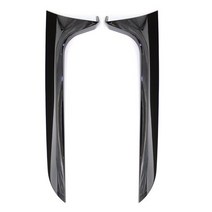 아우디 a6 c7 2012-2018 카본 질감 외장 부품 후면 창 사이드 스포일러 abs 플라스틱, 밝은 검정