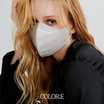 콜로레 KF94 새부리형 대형 컬러 마스크 50매 판매점, 그레이