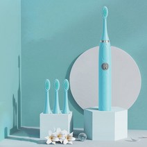 전동칫솔 음파전동칫솔 칫솔모 전동칫솔 음파전동칫솔 초음파 자동 진동기 화이트닝 전동 칫솔 성인용 IP, 04 Blue B