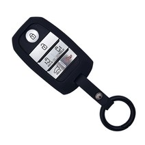 카포카 기아 올뉴카니발 더뉴카니발 HK2타입 메탈 강화 스마트키케이스 키홀더, 무광블랙