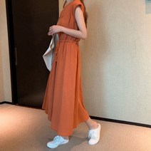 쉬폰 치마 우아하고 세련된 빈티지 O 넥 하이 웨스트 드레스 여성용 짧은 소매 캐주얼 파티 시크 스커트