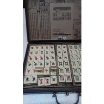 마작패 세트 영행용 빠른 배송 중국어 144 Mah 종 세트/& 대나무 조각 상자 + 사용자 가이드, 한개옵션0