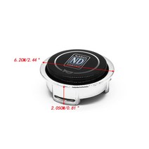 스티어링 휠 범용 변형 자동차 경적 버튼 알루미늄 레이싱 스티어링 휠 커버 ND, 한개옵션0