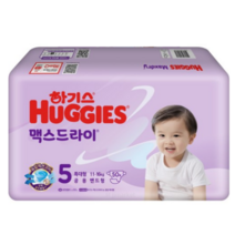 하기스 NEW 맥스드라이 점보 밴드형 남여공용 6단계(14~19kg), 300매, 0   5step(11~16kg) / 공용 특대
