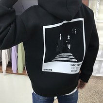 리턴옴므 남자 겨울 네오프렌 레옹 오버핏 후드티