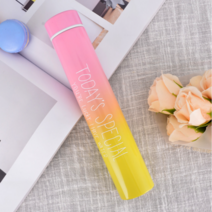 미니텀블러 얇은 슬림 스텐 텀블러, 핑크 260ml