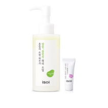 아이소이 흔들어 쓰면 하루가 말끔 클렌징 워터 오일 145ml + 모공 털고 수분만 남긴 착한 클렌징폼 7ml, 2개
