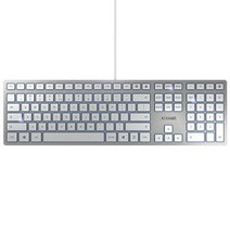 Cherry 슬림 유선키보드, 실버, KC6000, 일반형