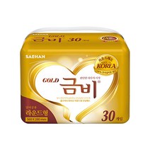 금비 성인기저귀 소변패드 라운드형(프리미엄), 30매, 6팩