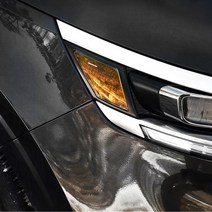 포원 4세대 카니발 KA4 전용 헤드램프 라이트 수출형 리플렉터 데칼 스티커 필름 튜닝용품 악세사리, (신형)로고1P