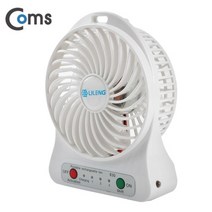 [SP221] Coms 미니 토네이도 USB 선풍기 White