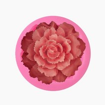 수제1구 블루밍 카네이션 몰드 F-22 모양틀 클레이 제빵 실리콘 몰드