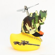 자전거벨자전거 작은 노란색 오리 일반 Airscrew 헬멧 서 깨진 된 바람 모터 타고 사이클링 액세서리, [15] helmet C light