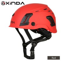 XINDA-ABS 암벽 등반 헬멧 고글 동굴 관찰 협곡 안전 헬멧 내리막 헬멧 speleology 산악 구조 장비, 싱글 사이즈_1, 빨간_3