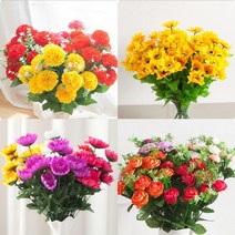 플라워트리 고급 성묘 조화꽃 추가 사은품 증정, 벨벳릴리부쉬 43cm 단품3개