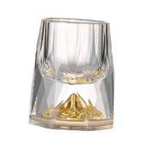 GHSHOP 유리 샷 유리 골드 중국 스타일 주류 유리 손으로 날린 가정용 휴일 저녁 식사, 산