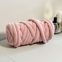 벨벳 자이언트얀 실 500g 가방만들기 자이언트얀실 망고실 벨벳얀 도평리새댁, 연핑크