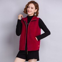 아우터 솔리드 무지 조끼 여성 가을 상의 중년 엄마 캐쥬얼 박시니트가디건 슬림핏 코트 4925274556