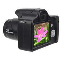 18x 줌 hd dslr 카메라 f2.9 망원 디지털 카메라 3.0인치 LCD 화면 사진여행용 24mp 고성능 이미지 fhd 비디오 기록(표준+광각 렌즈)