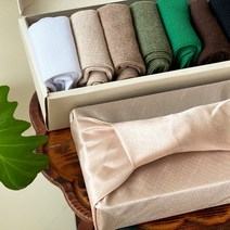 고급양말 심리스 무봉제 데일리 골지 발큰여성 장목양말선물세트 보자기포장