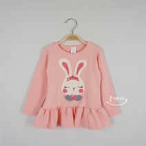 S/S 여아 프릴 토끼 롱티셔츠 유아동데일리 [5호-15호]SW01