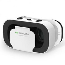 VR VR기기VR SHINECON 헬멧 3D 안경 스마트 폰용 가상 현실 폰 헤드셋 고글 Casque Wirth Viar 비디오 게임, 한개옵션1, 01 VR 3D Glasses