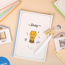 카카오프렌즈 신학기 데일리 무선제본 노트 튜브, 10개