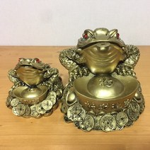 천안봉명항아리 삼족두꺼비 세트 쌍두꺼비 황동두꺼비 두꺼비소품 풍수소품 풍수인테리어
