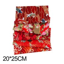 캔버스원단 옥스포드원단 패브릭원단 일본 인쇄 코튼 패치워크 천 세트 브론징 바느질 퀼팅 원단 꽃 DIY, 05 5  5pcs