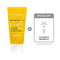 [메디필 정품] 비타민 닥터 에센스 선크림 50ml + 콜라겐 앰플 샘플(4매), 1개