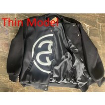 야구점퍼 항공점퍼 여성 남자 봄 신상품 클래식 빅 더블 S 로고 야구 재킷 유니섹스 봄 23SS