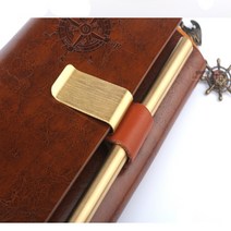 다이어리 수첩 노트 연습장 가죽 연필홀더 펜홀더 가죽펜클립 태블릿 패드 터치펜 터치펜클립 스틸블랙, 골드브라운