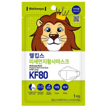 웰킵스 미세먼지황사마스크 대형 KF80, 10개, 4개, 백색