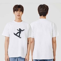 겨울 스노우보드 예쁜 그래픽 스포츠 반팔티
