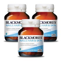 블랙모어스 네일(손발톱) 헤어(머리카락) & 스킨(피부) 60정 X 3개, 1세트