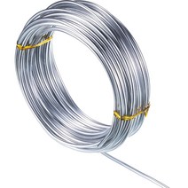 공예용 철사 알루미늄 와이어 공예 철사 아트 컬러 분재 분재용, silver