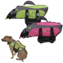 중 대형견 물놀이 구명조끼 에코기어 라이프자켓 대형견 창고대방출, 핑크
