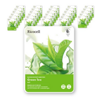 리코셀 네이처 리커버리 마스크팩 녹차 23g, 30개, 1개입
