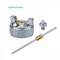 스프레이 건 전문 미니 H-2000 공압 페인트 전동 공구 0.8/1.0mm 도장 자동차 에어로 그래프 도구 HVLP, CHINA, 0.8mm single nozzle