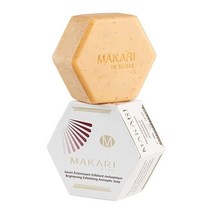 Makari 클래식 각질 제거 살균 비누 (198.4g(7온스)) | 피부에 활력을 불어넣습니다 | 균일한 피부 톤 촉진 | 불순물 해독 및 제거 | 건조하고 지성 일반 성숙, Antiseptic