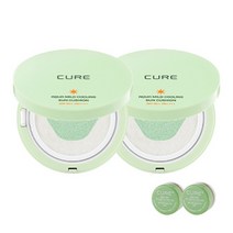 김정문알로에 큐어 쿨링 선쿠션 SPF50+ PA++++ 25g x 2p + 미니 2X 크림 3.5g x 2p 세트, 4세트