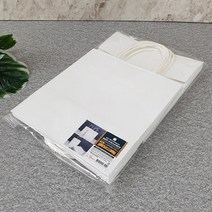 el1044 벌크화이트트위스트백 2호 10입 종이봉투/선물봉투/포장봉투/종이쇼핑백/포장용품, 단품