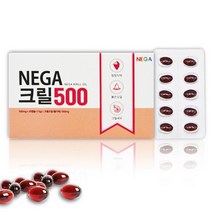 NEGA 크릴오일100% 30캡슐x3박스 청정지역 벨기에 남극 크릴새우 인지질 아스타잔틴 카로테오니트 레드오일 DHA EPA 오메가3 6 7 8 크릴오일기름 원액 키틴 붉은에너지, 90캡슐, 500mg