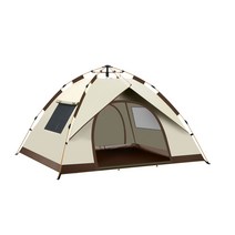 텐트 24 인용 빠른 자동 초경량 아웃도어 캠핑 텐트 원터치 방수 팝업 하이킹 접이식 텐트 가족, 7. Green-2People