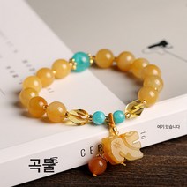 DFMEI 금사옥팔찌 금사옥연화주옥석주