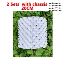 디젤흡기크리닝 모종 뿌리 관리 장치 다중 크기 배수 코밍 성장 컨테이너 두꺼운 이식, [14] White2Sets20cm