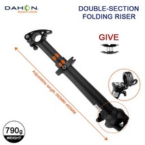 로드 MTB 자전거 스템 Dahon 줄기 접이식 자전거 라이저 25.4mm 28.6mm 접이식 자전거 줄기 알루미늄 합금 소형 휠 전기 자전거 핸들 줄기, 02 with Adapter