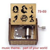 크리스마스 트리 오르골 스노우볼 산타 회전목마 램프 당신의 세계 음악 테마의 나무 부분 작은 아름다움 물고기 손 친구 아내 생일 새해 선물, 상아