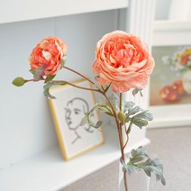 목단 목단화 조화 빈티지 고급 생화같은, 연분홍